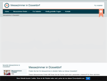 Tablet Screenshot of messe-zimmer-in-duesseldorf.de